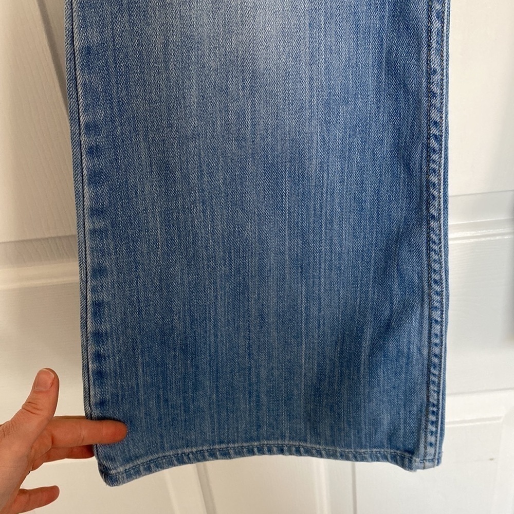 Levi light wash low flare denim. - Picture 8 of 13
